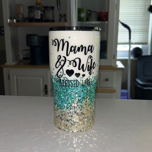 20 oz Mama and Wife Blessed Wife handmade tumbler